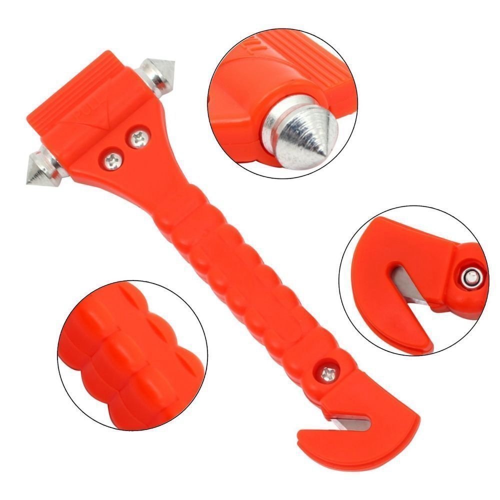 Glass Break Detector - Spring Loaded Car Escape Tool One