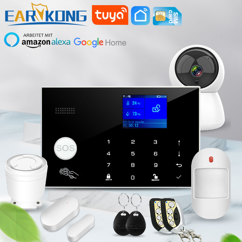 Home Security Phone Number - Wifi GSM Alarm System 433MHz Home