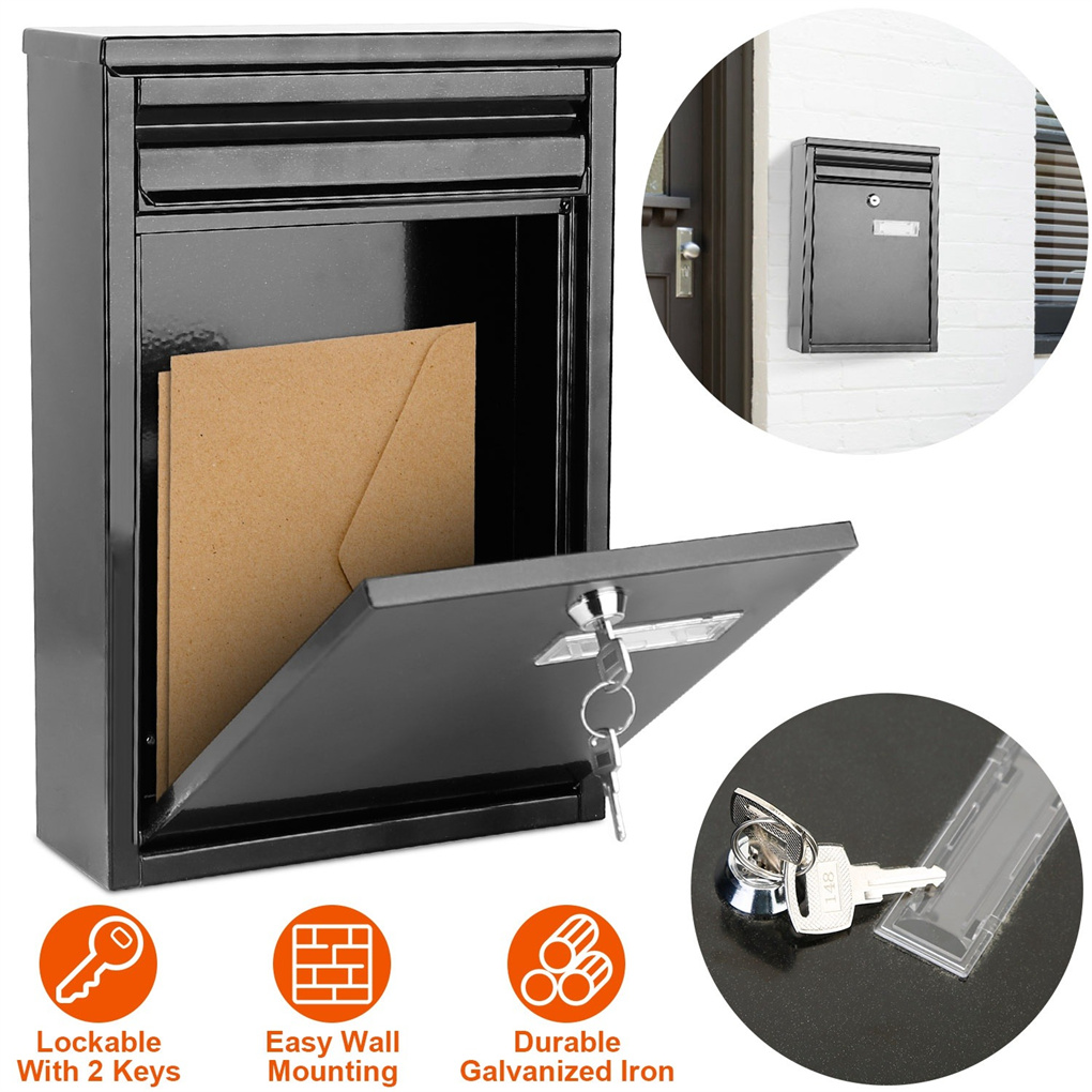 Wall Mount Mailbox Lockable Ga - Home Security Letters 评论和价格