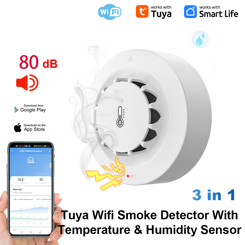 Tuya WiFi Temperature and Humi - Home Security Alarm 评论和价格