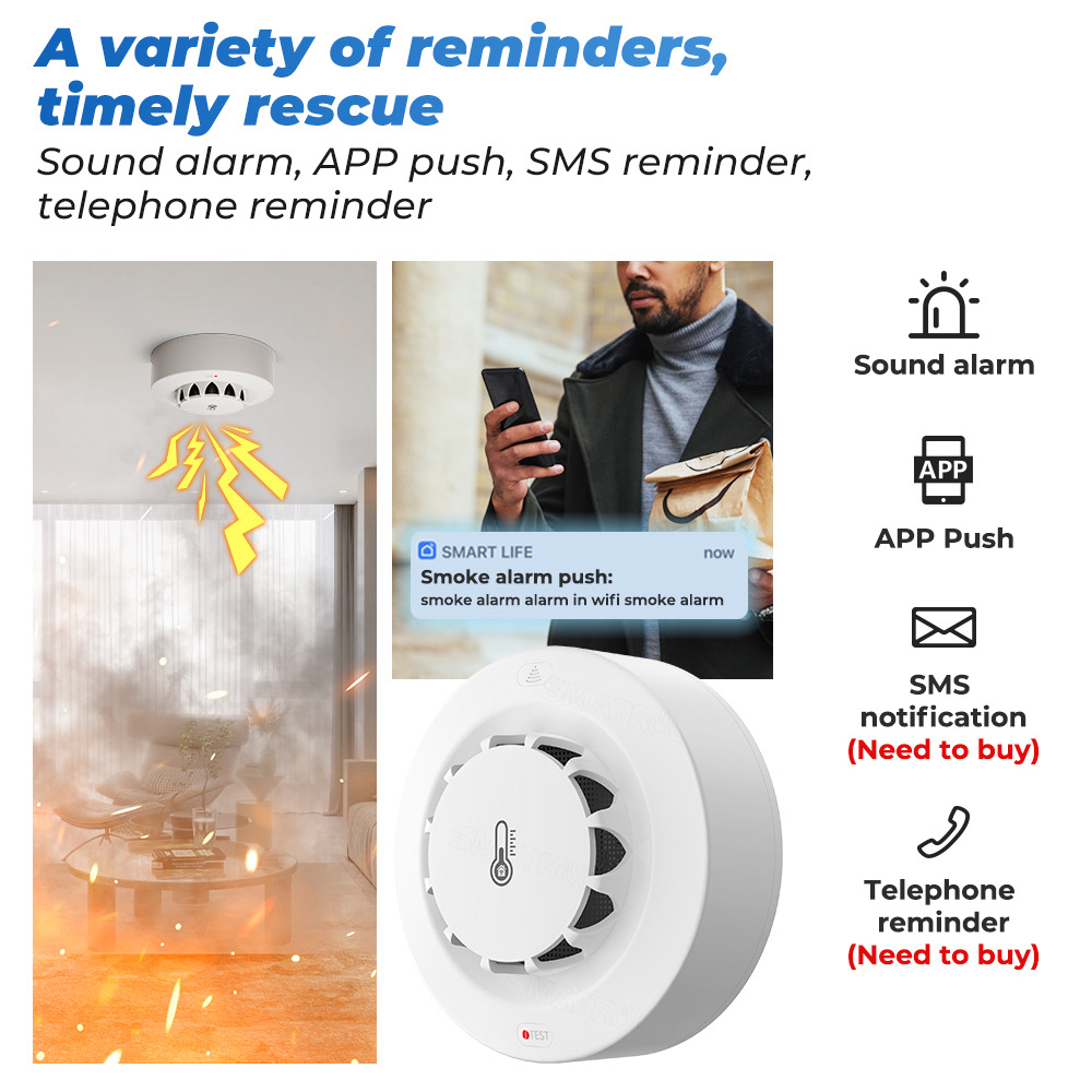 Tuya WiFi Temperature and Humi - Home Security Alarm 评论和价格