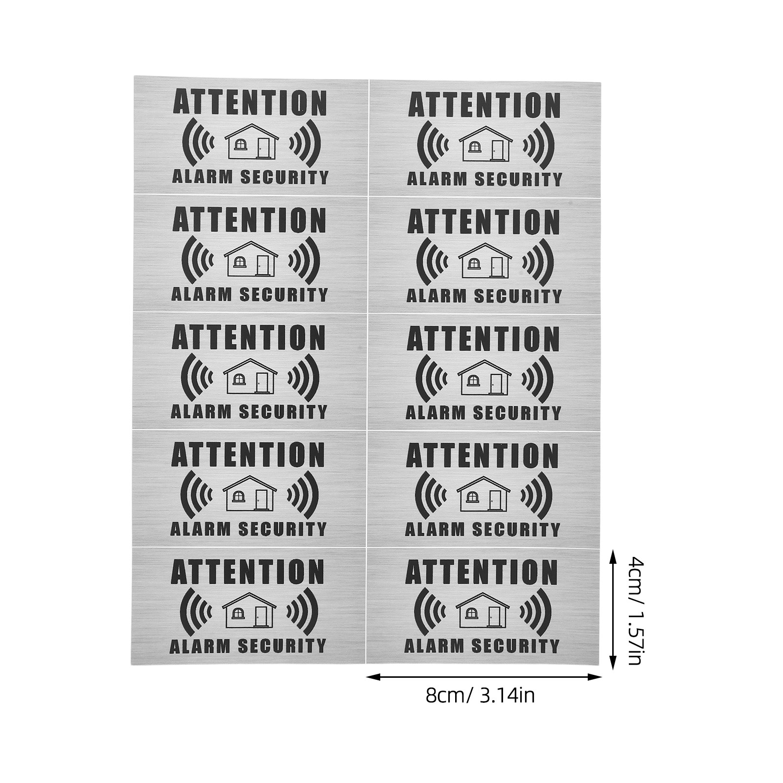 4 Sheets Security Alarm Warnin - Home Security Alarm 评论和价格