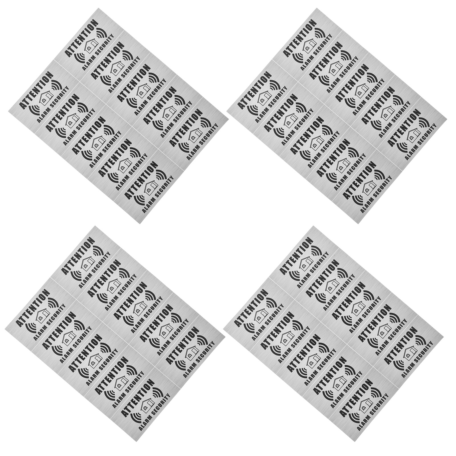 4 Sheets Security Alarm Warnin - Home Security Alarm 评论和价格