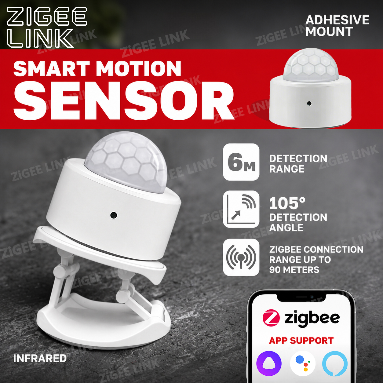 Zigbee PIR Motion Sensor Human - Home Security Alarm 评论和价格