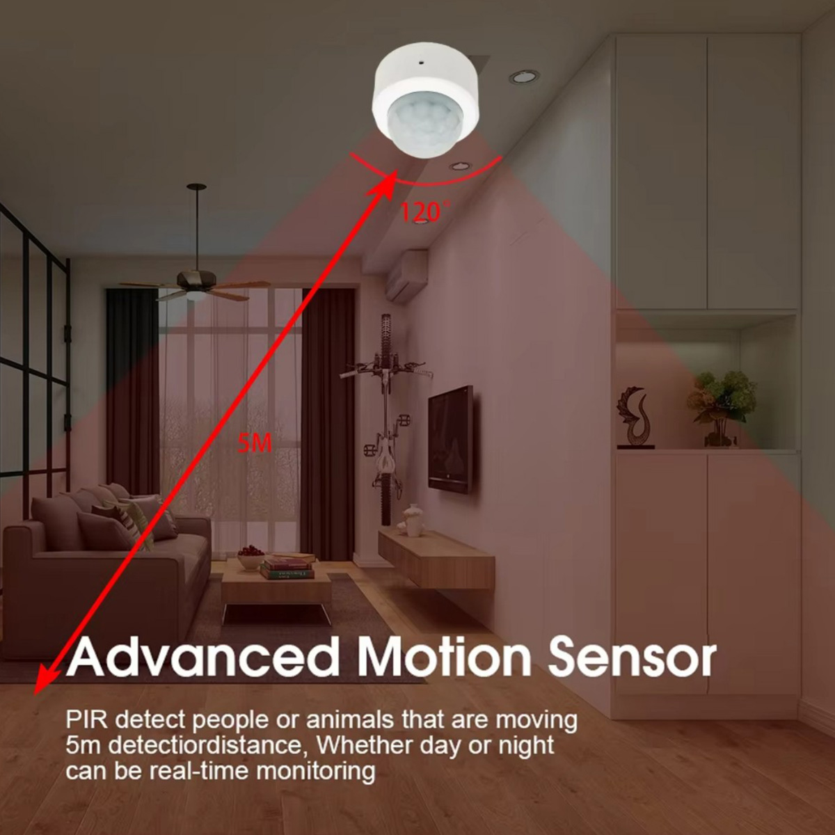 Zigbee PIR Motion Sensor Human - Home Security Alarm 评论和价格