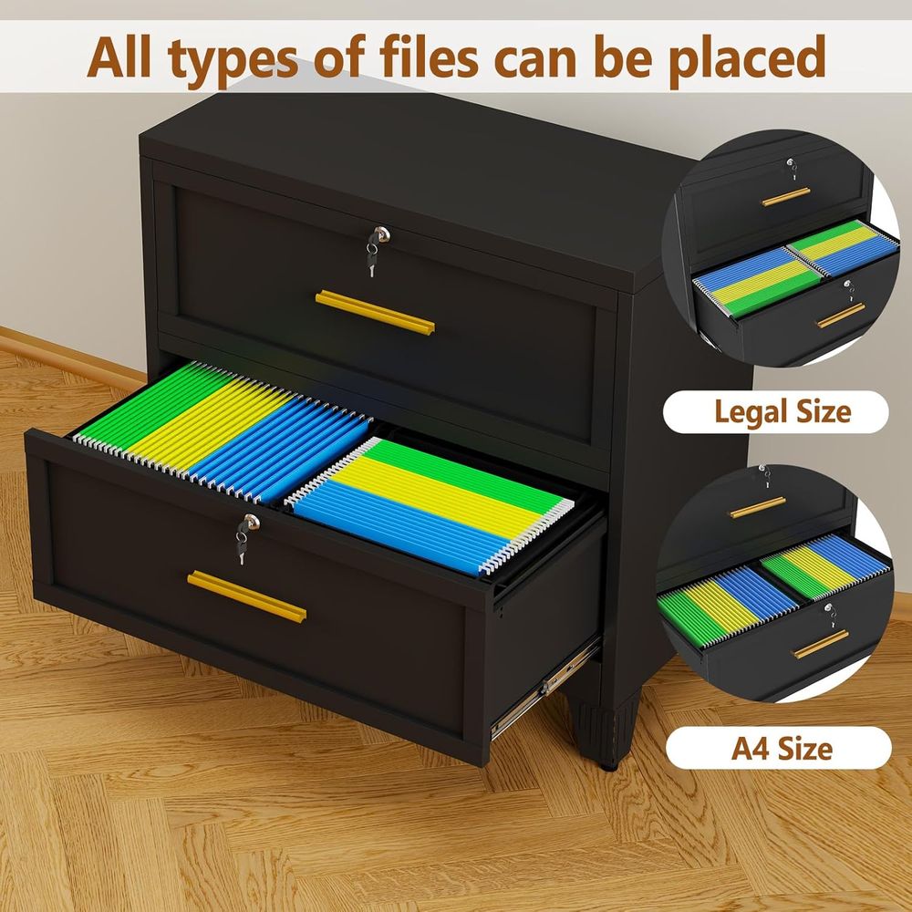Secure Metal Lateral File Cabi - Home Security Letters 评论和价格