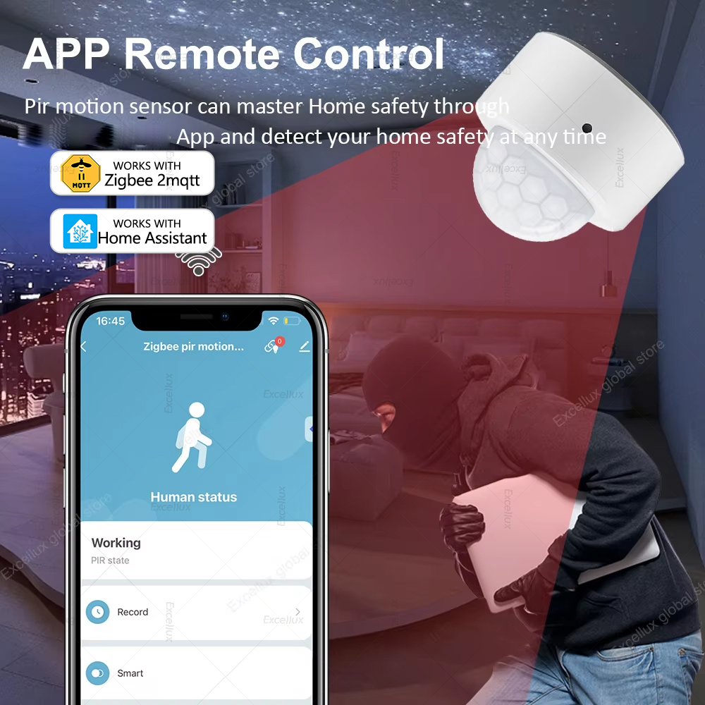 ZigBee PIR Motion Sensor Mini  - Home Security Alarm 评论和价格
