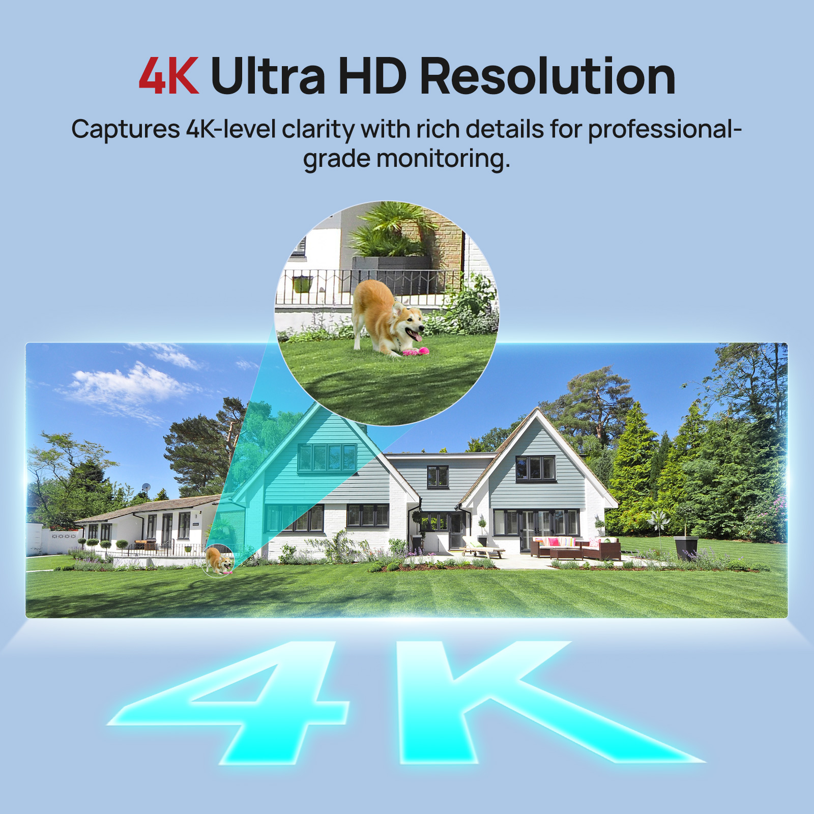VIKYLIN 5/8MP 4K IP Camera Dua - Home Security Service 评论和价格