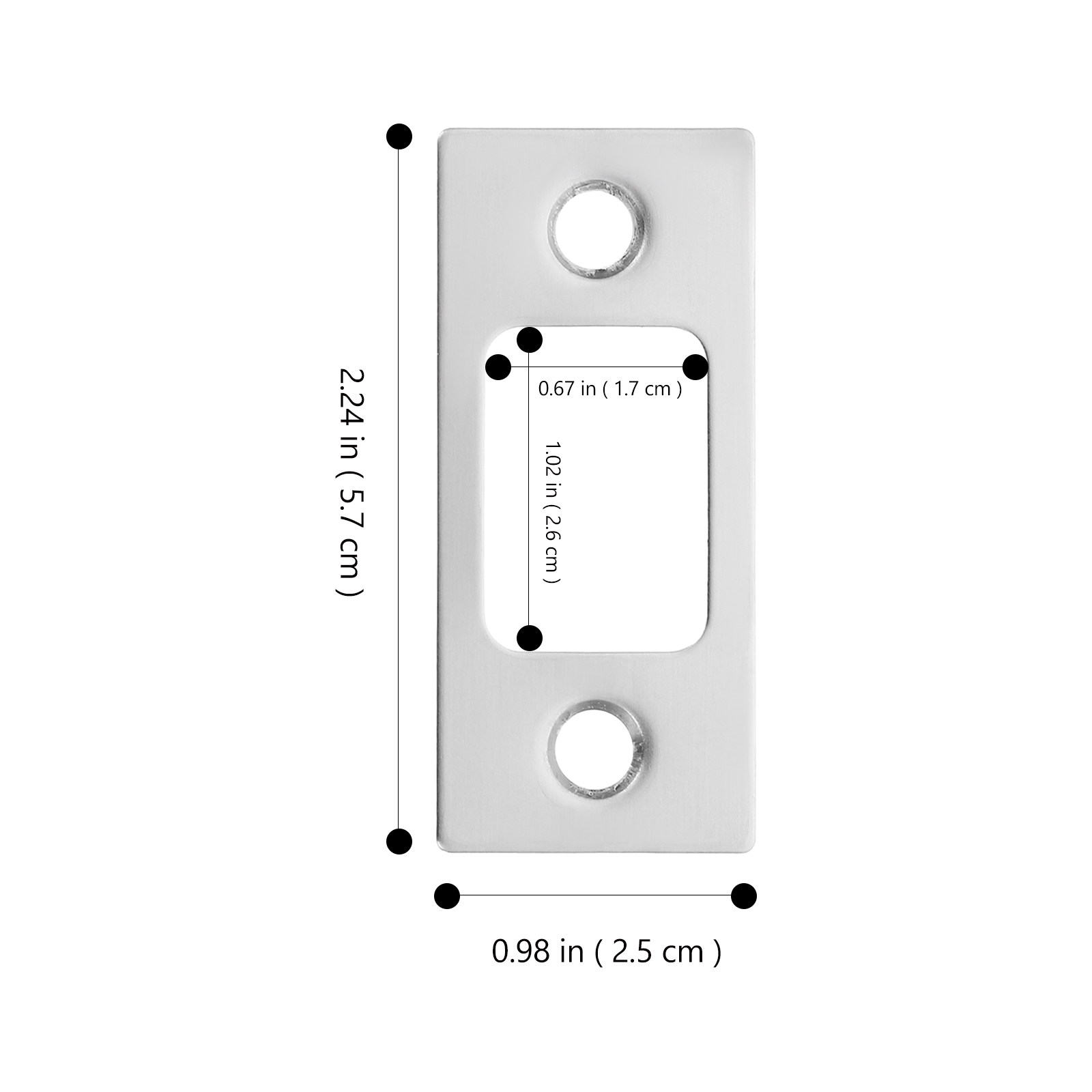 2Pcs Door Strike Plate Filler  - Door Reinforcer Kit 评论和价格