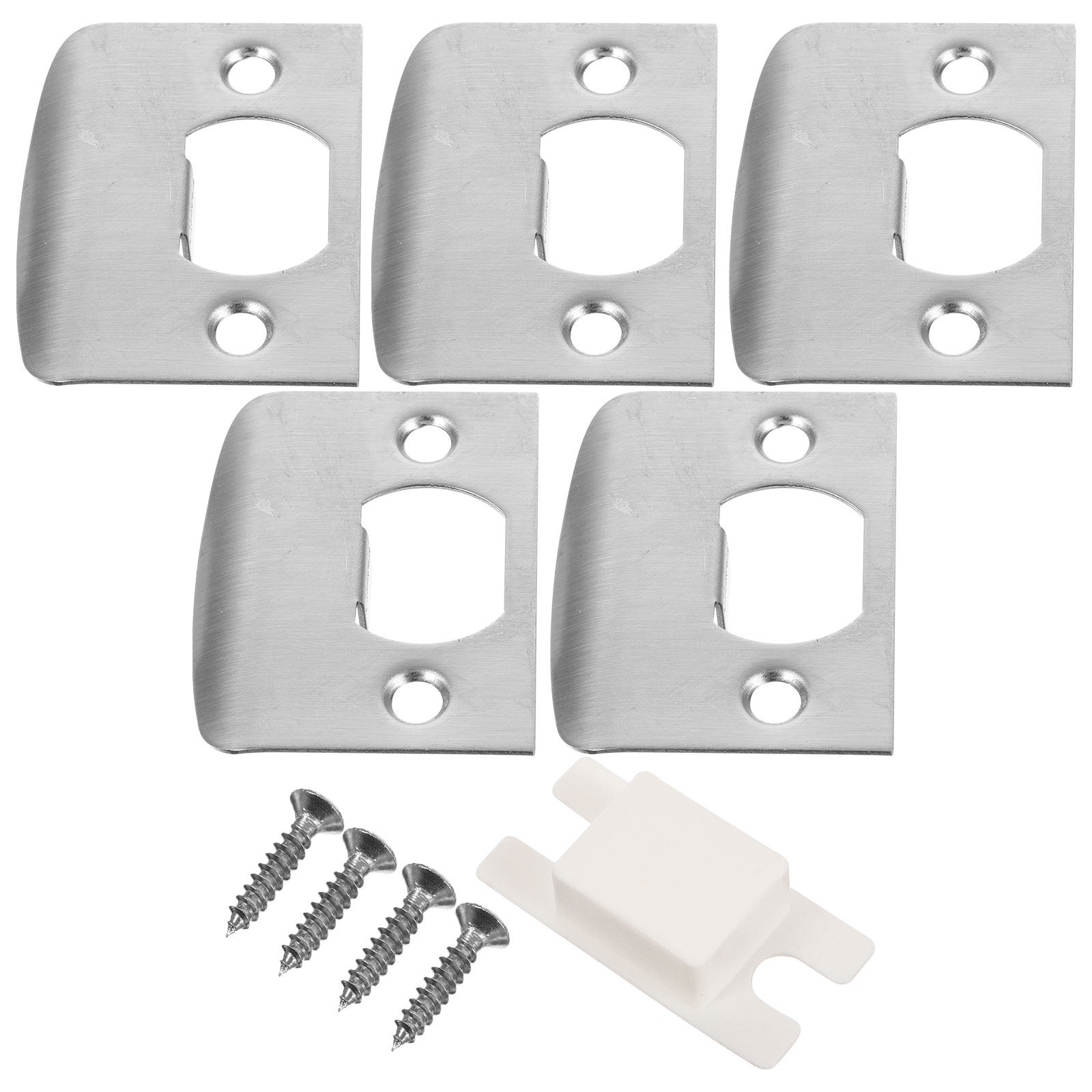 4Sets Door Strike Plate Stainl - Door Reinforcer Kit 评论和价格