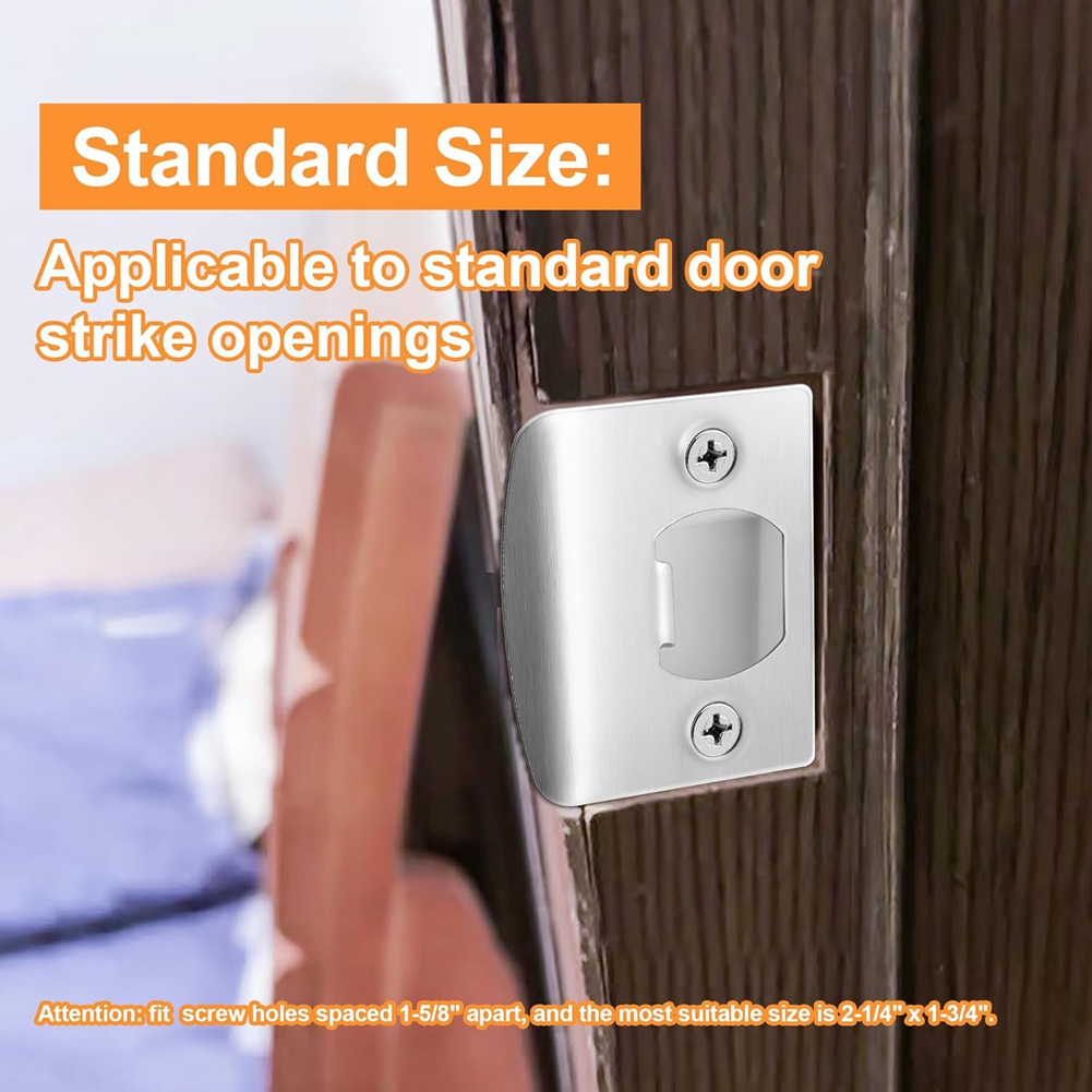 4 Pack Door Latch Strike Plate - Door Reinforcer Kit 评论和价格