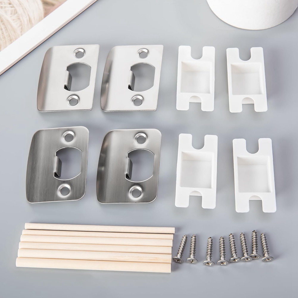 4 Pack Door Latch Strike Plate - Door Reinforcer Kit 评论和价格