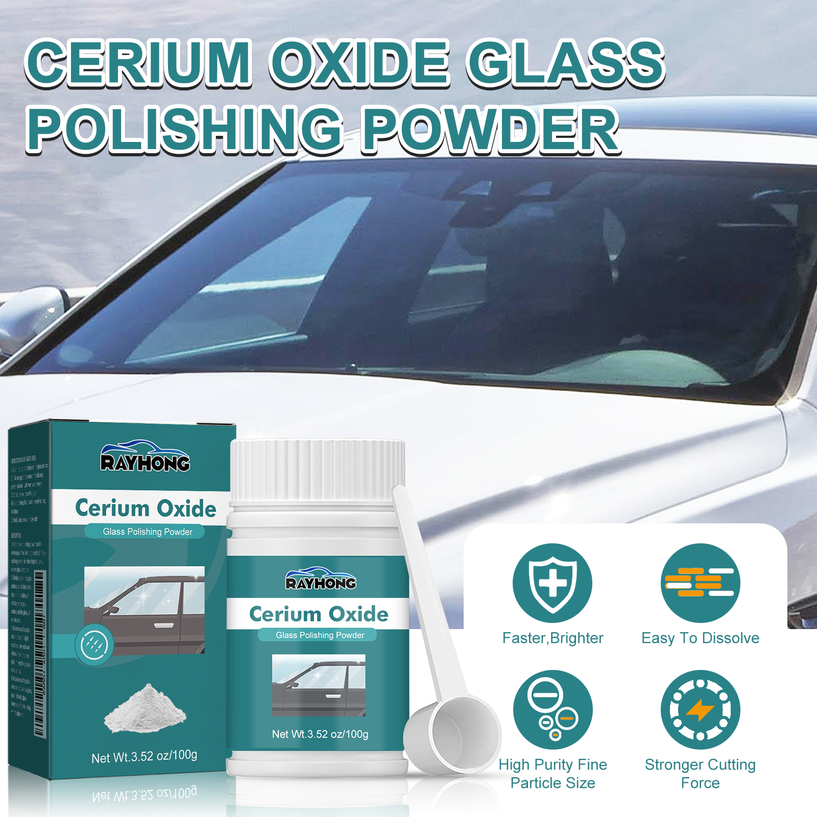 Glass Scratch Cleaning Powder: - Glass Break Detector 评论和价格
