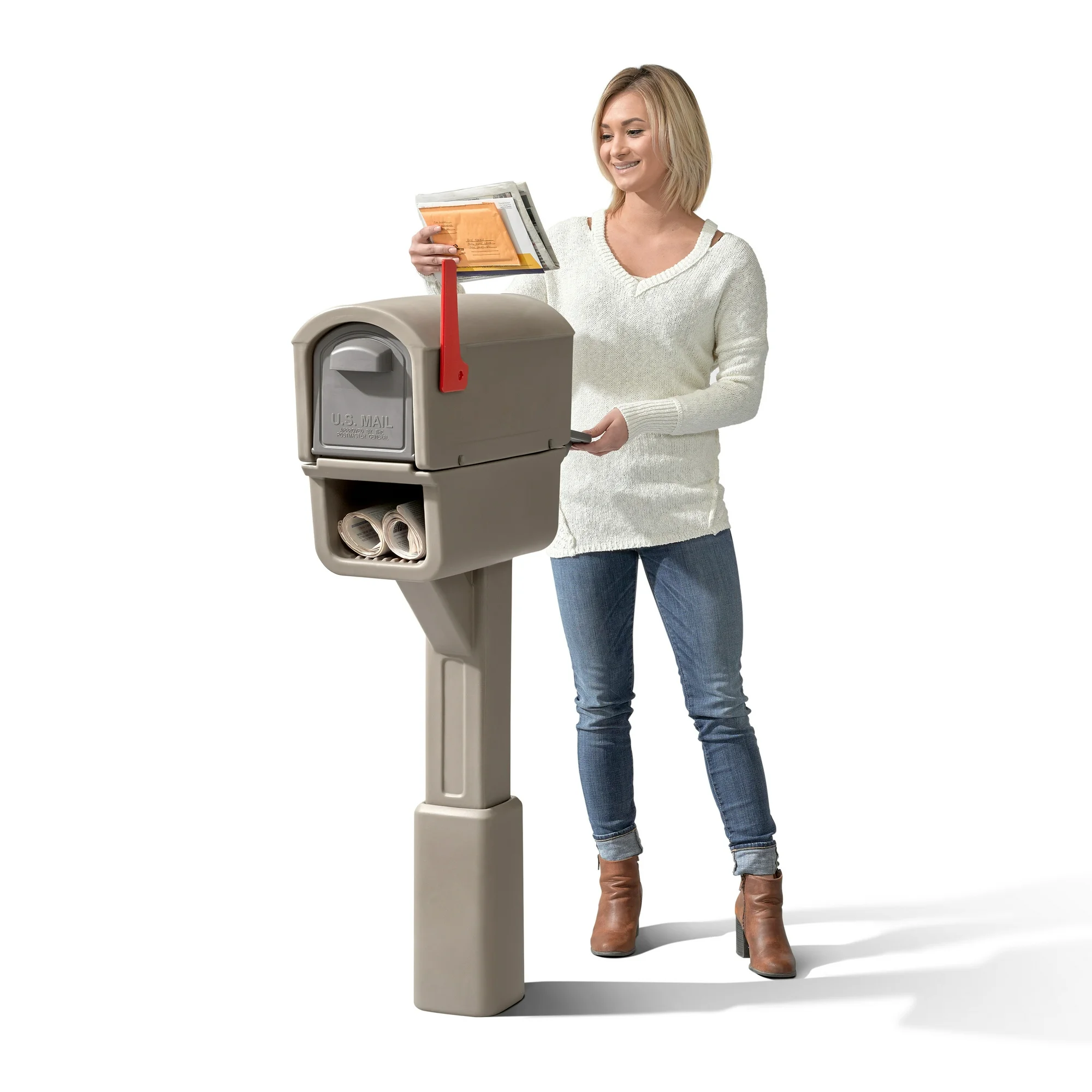 Express Plus Plastic Mailbox w - Home Security Letters 评论和价格