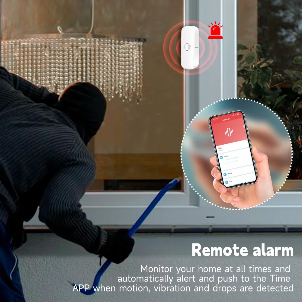 Smart ZigBee Vibration Sensor  - Home Security Alarm 评论和价格