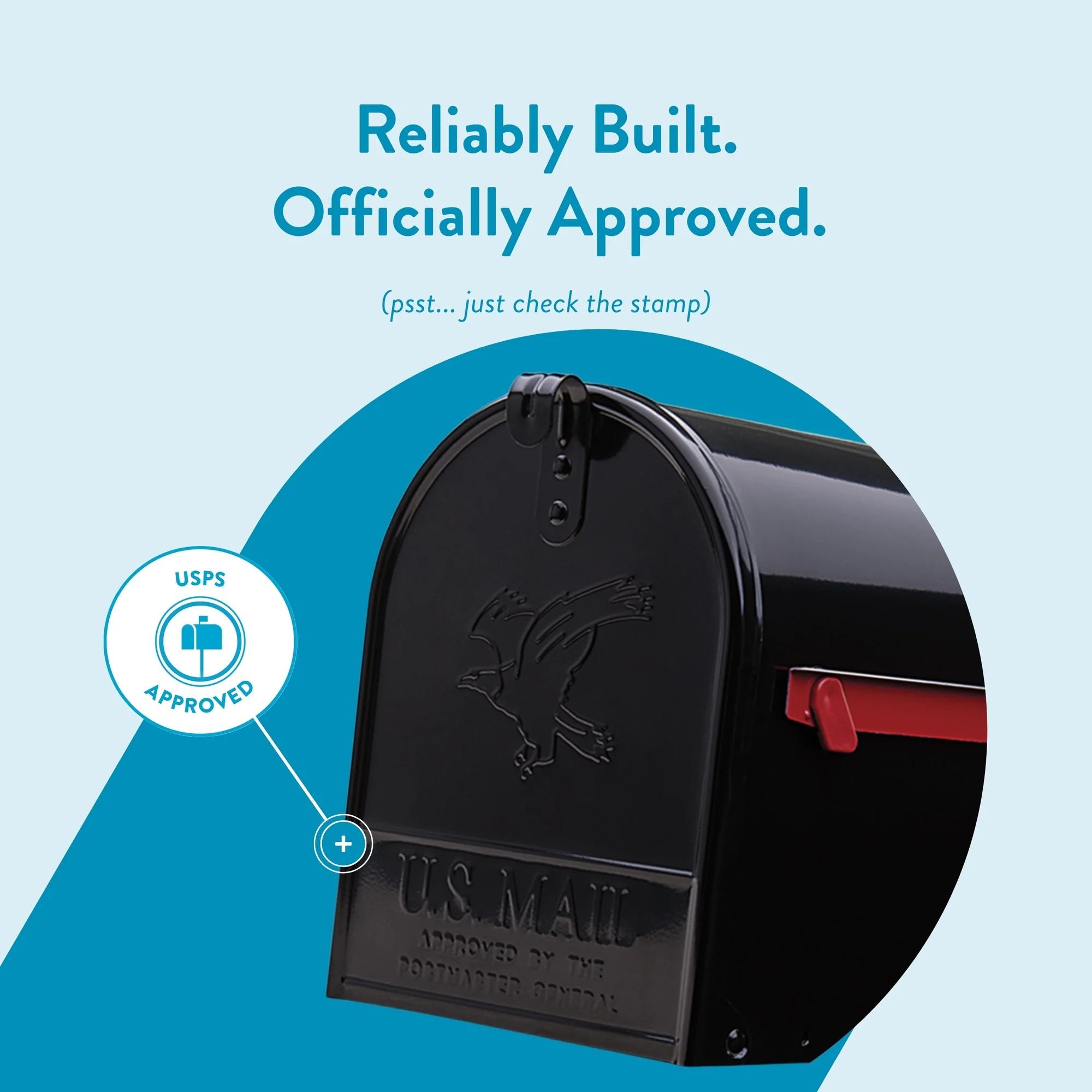 Elite Large Post-Mount Mailbox - Home Security Letters 评论和价格