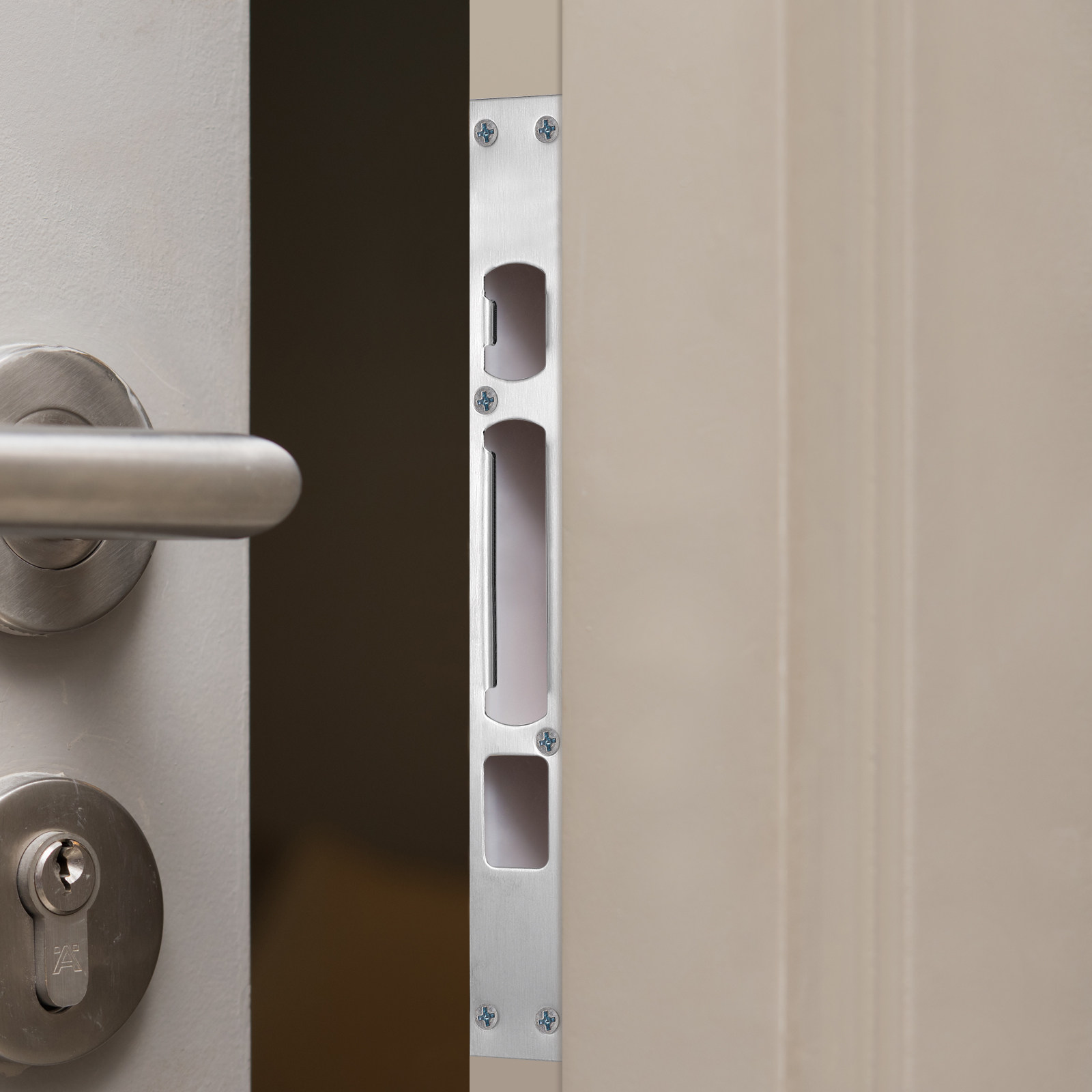 2Pcs Door Strike Plate Stainle - Door Reinforcer Kit 评论和价格