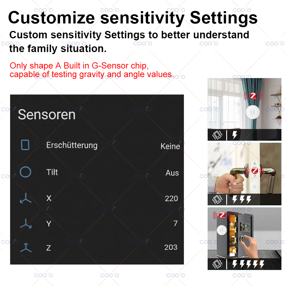 ZigBee 3.0 Vibration Sensor Re - Home Security Alarm 评论和价格