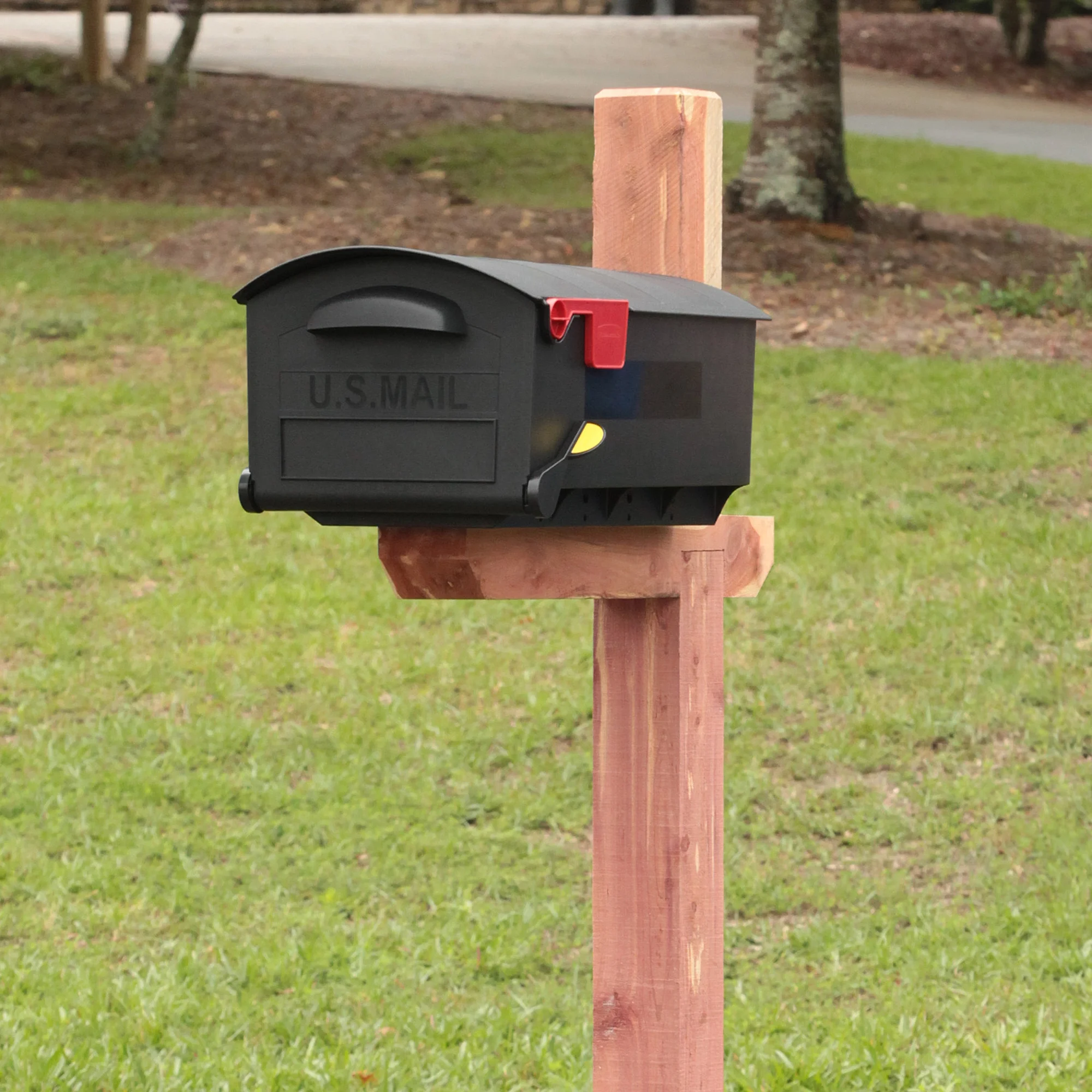 Patriot Large Post-Mount Mailb - Home Security Letters 评论和价格