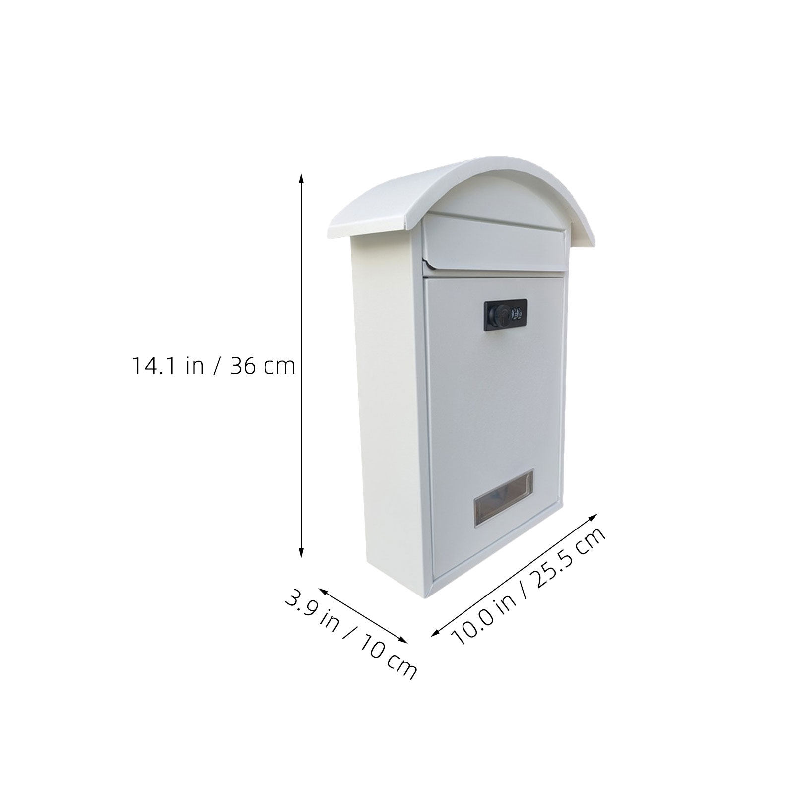 Locking Wall Mounted Mailbox P - Home Security Letters 评论和价格