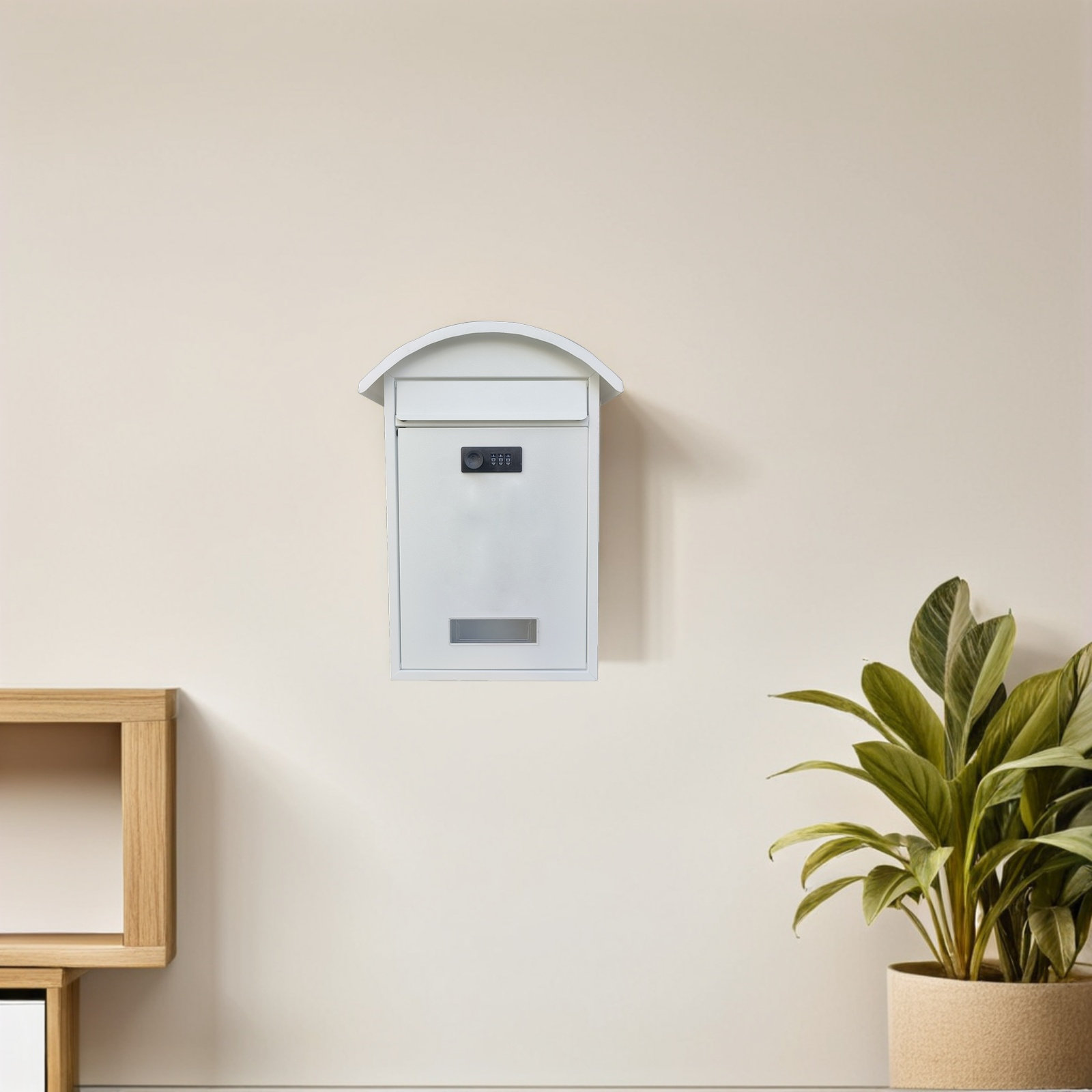 Locking Wall Mounted Mailbox P - Home Security Letters 评论和价格