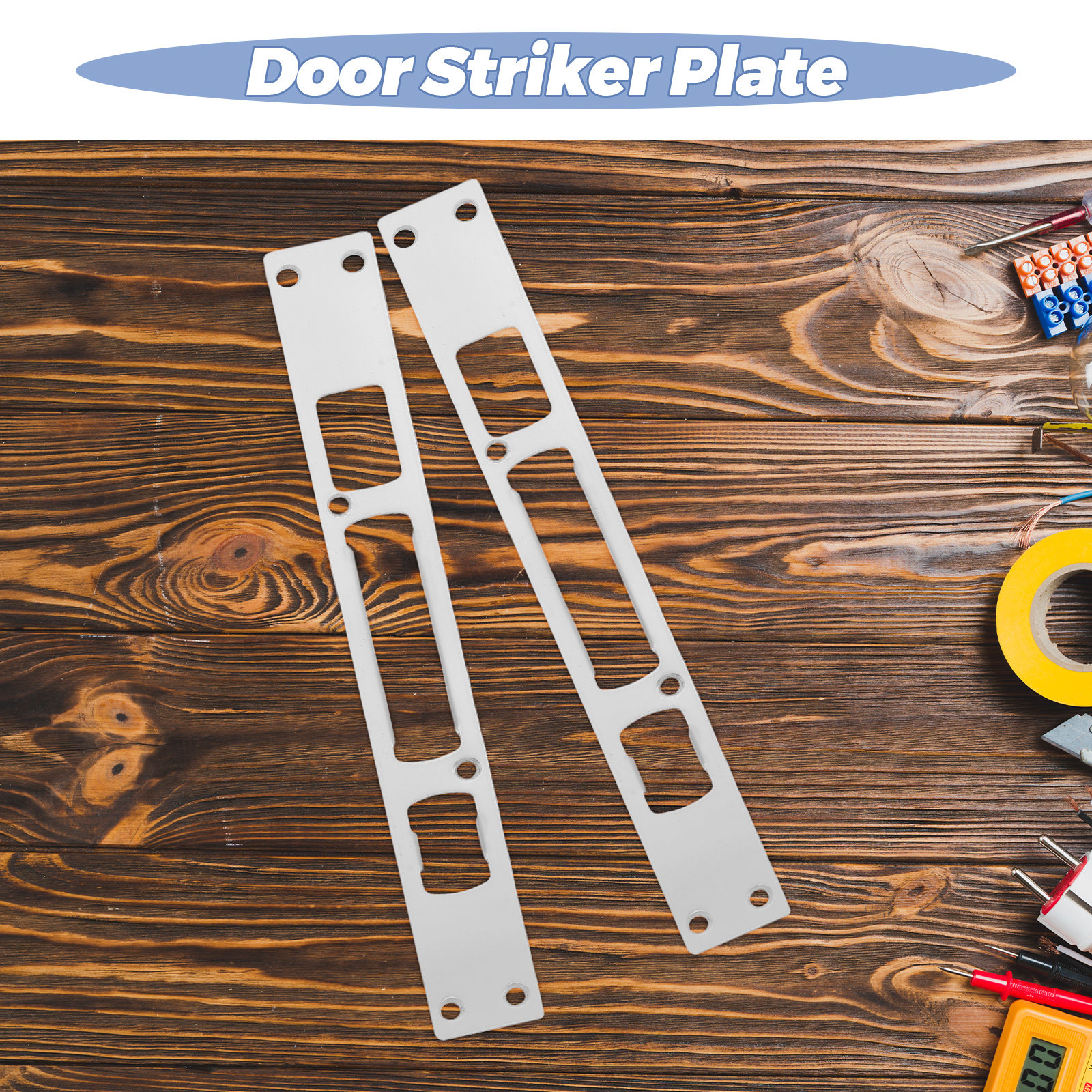 2Pcs Heavy Duty Stainless Stee - Door Reinforcer Kit 评论和价格