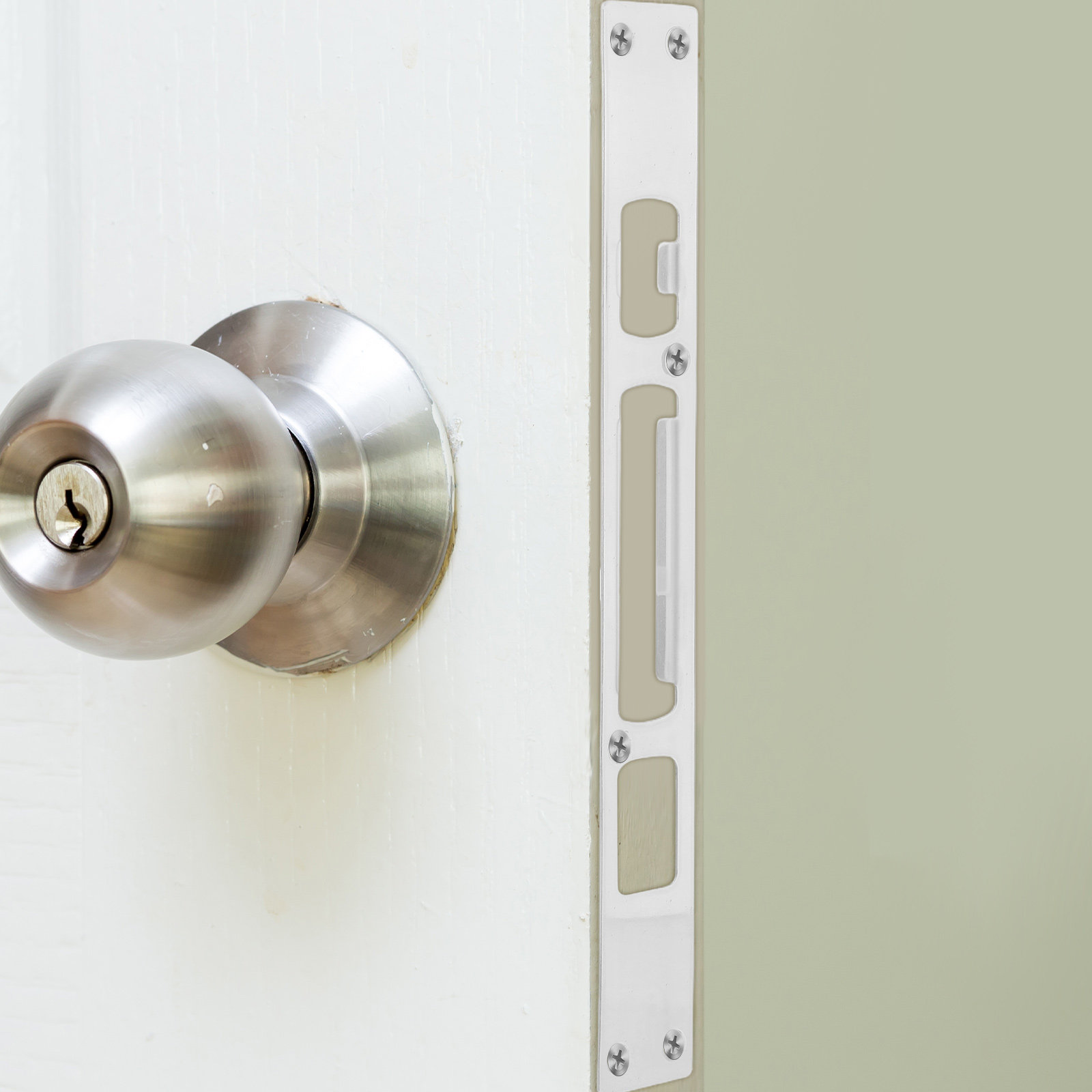 2Pcs Heavy Duty Stainless Stee - Door Reinforcer Kit 评论和价格