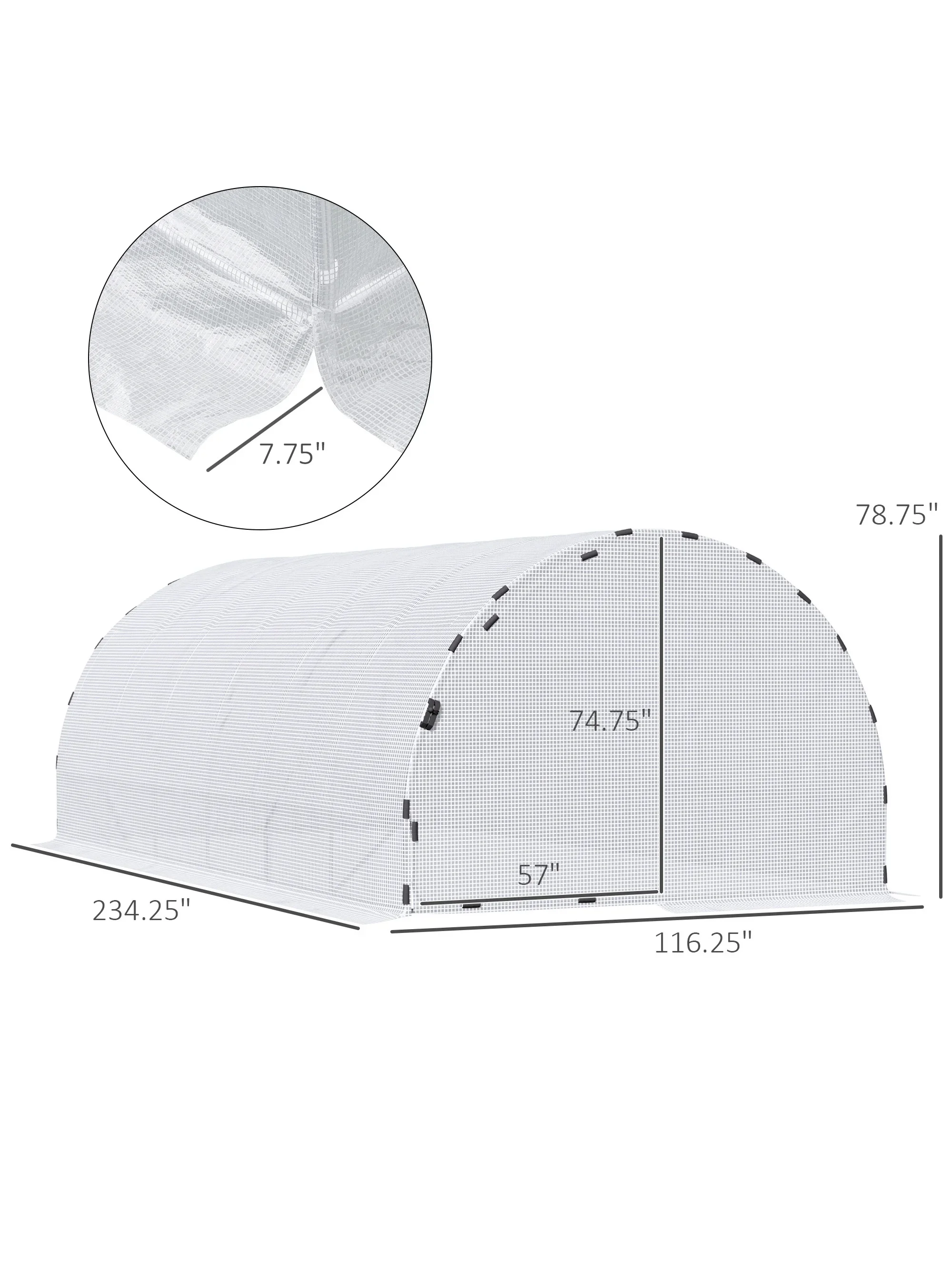 # l Walk-In Tunnel Greenhouse, - Door Reinforcer Kit 评论和价格
