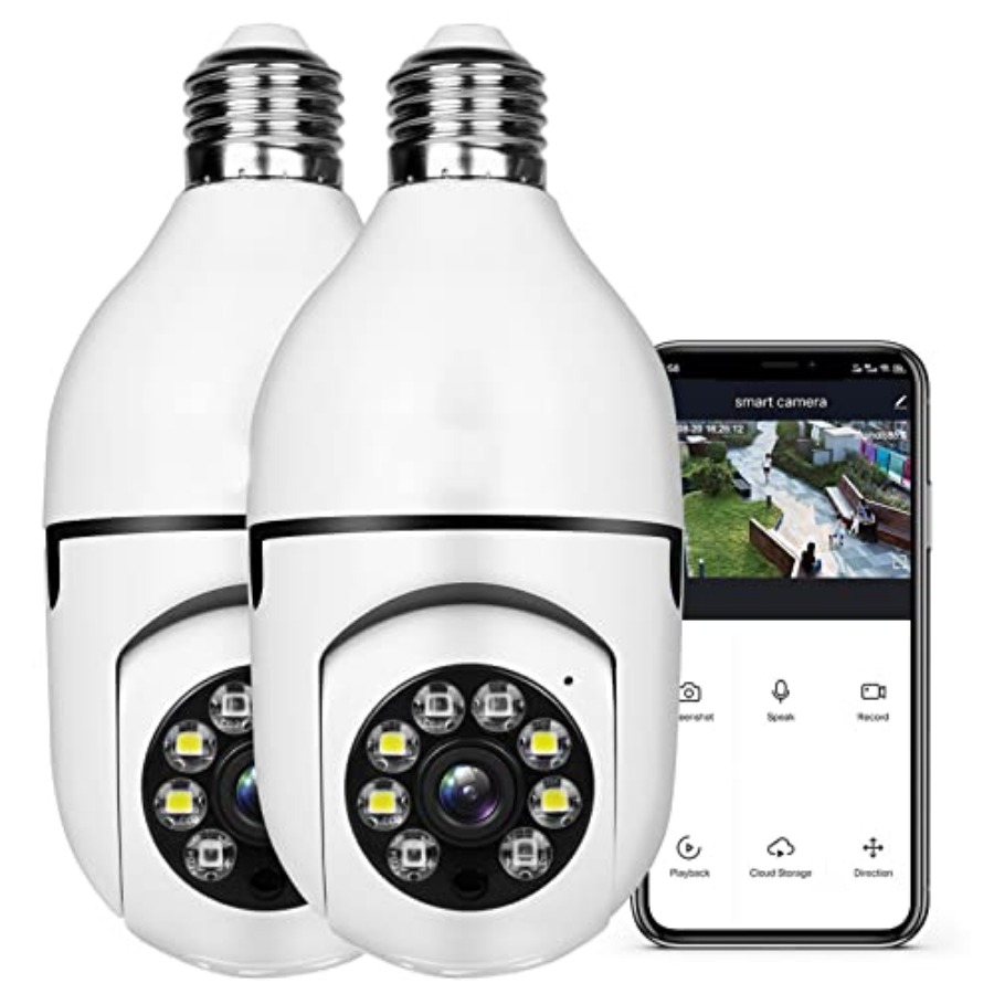 Light Bulb 1080P Security Wire - Home Security Alarm 评论和价格