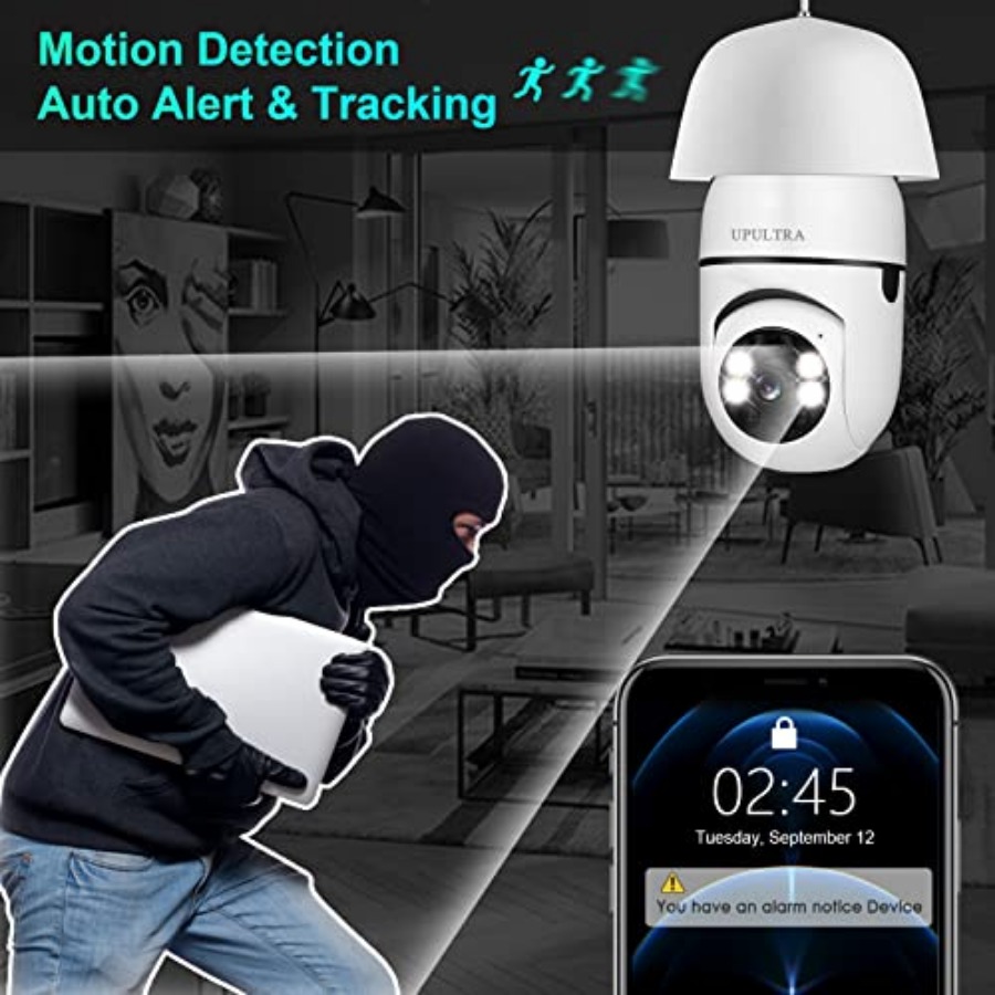 Light Bulb 1080P Security Wire - Home Security Alarm 评论和价格