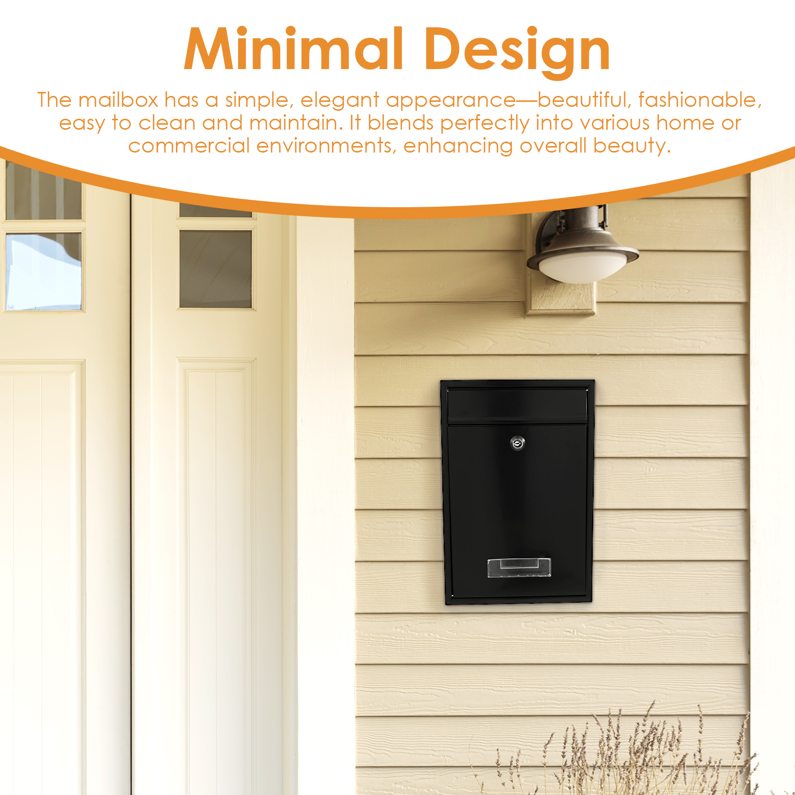 Metal Wall Mount Mailbox Outdo - Home Security Letters 评论和价格