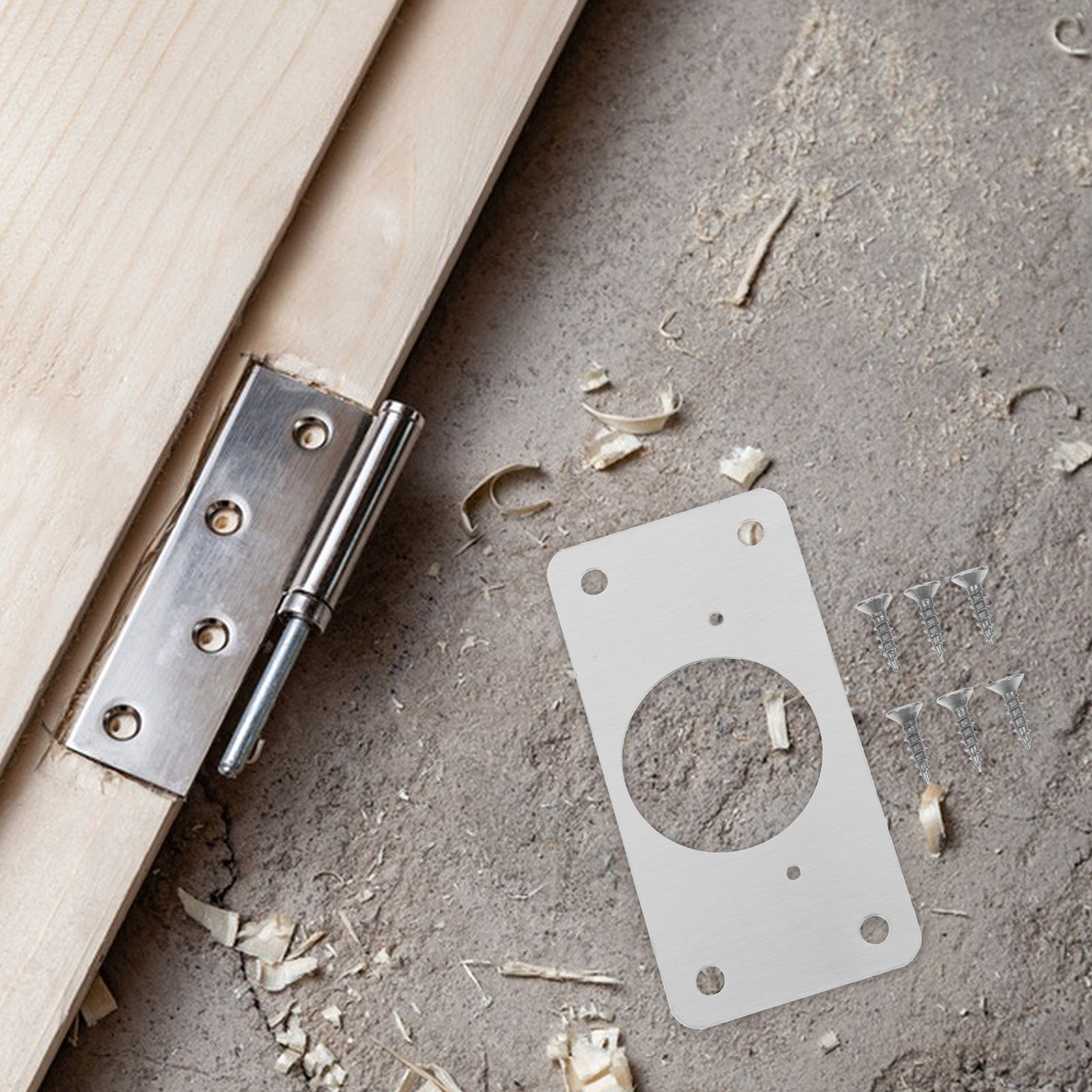 1Set Cabinet Door Hinge Repair - Door Reinforcer Kit 评论和价格