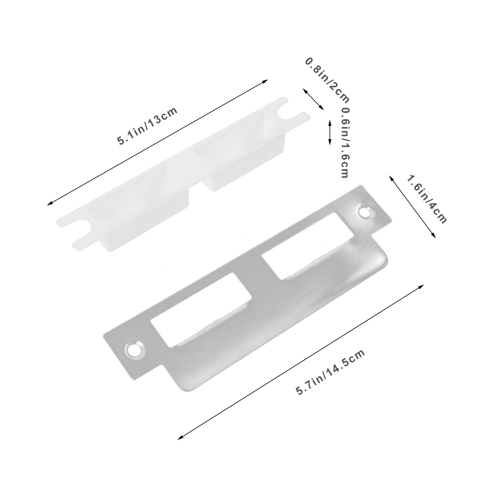 5Pcs Stainless Steel Door Stri - Door Reinforcer Kit 评论和价格
