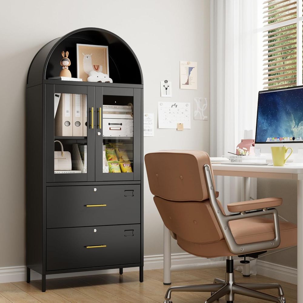 Secure Arched Metal Filing Cab - Home Security Letters 评论和价格