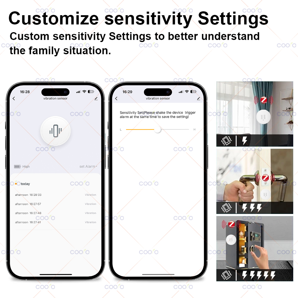 ZigBee Tuya Smart Vibration Se - Home Security Alarm 评论和价格