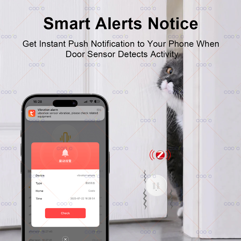 ZigBee Tuya Smart Vibration Se - Home Security Alarm 评论和价格
