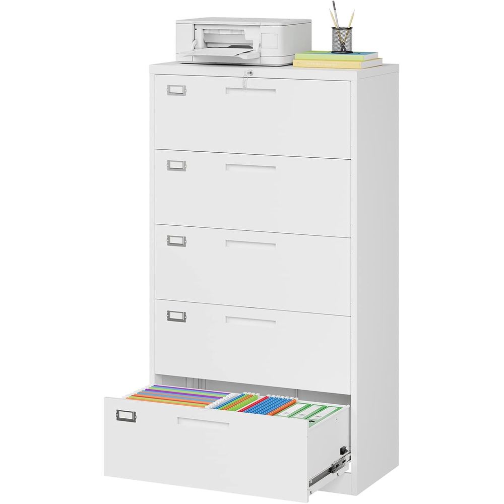Secure 5 Drawer Metal Filing C - Home Security Letters 评论和价格