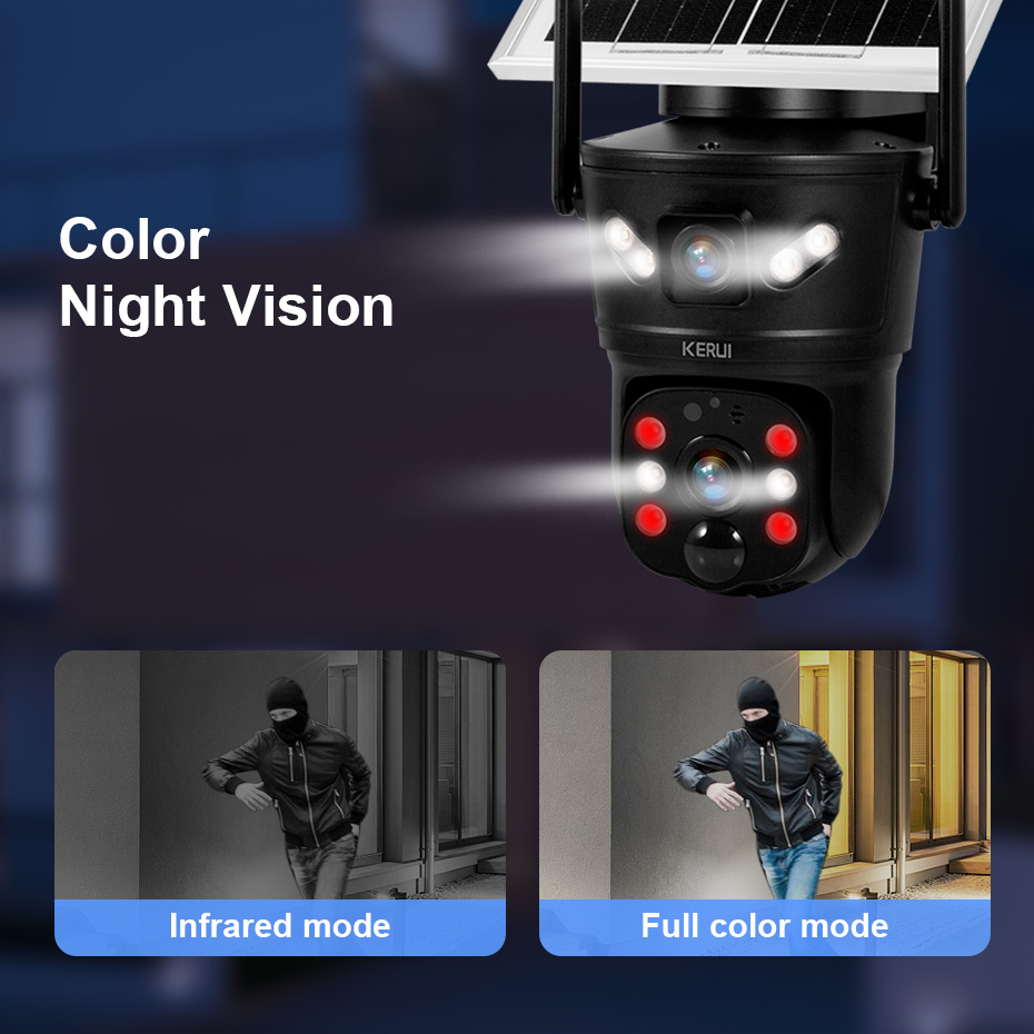 KERUI Outdoor 6MP Solar Camera - Home Security Recorder 评论和价格