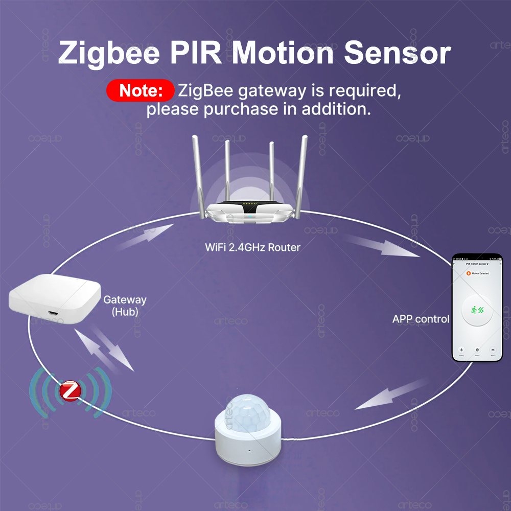 Zigbee 3.0 Mini PIR Motion Sen - Home Security Alarm 评论和价格