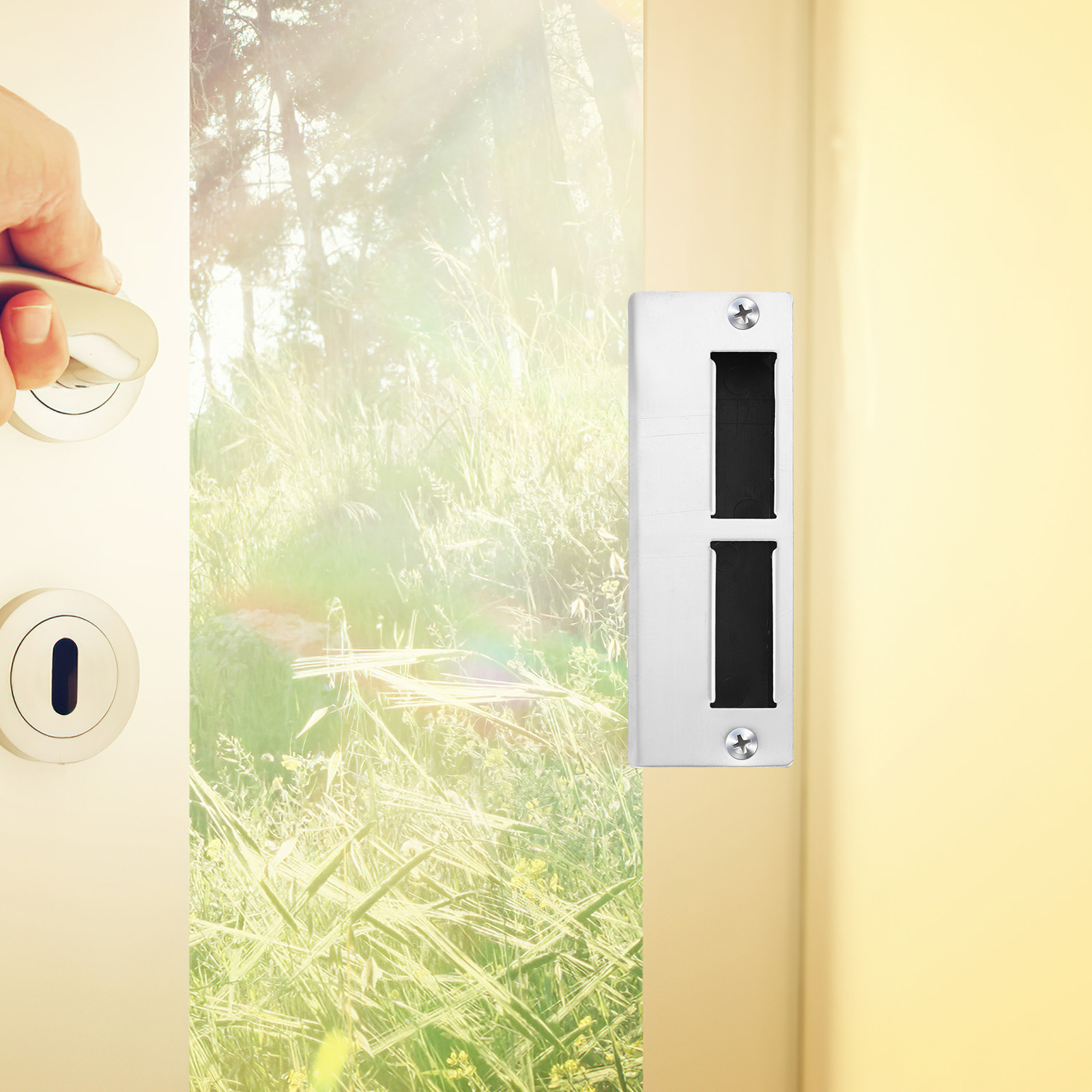 1Set Premium Deadbolt Cover Pl - Door Reinforcer Kit 评论和价格