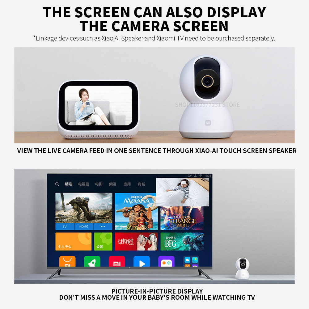 Xiaomi Smart Home Security Cam - Home Security Camera Xiaomi Mi 360 评论和价格