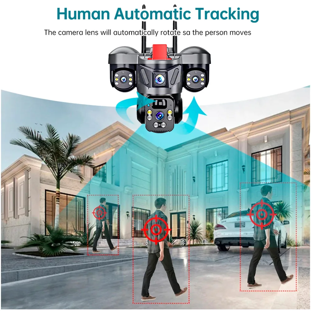 KERUI V380 Pro Outdoor PTZ 6MP - Home Security Recorder 评论和价格