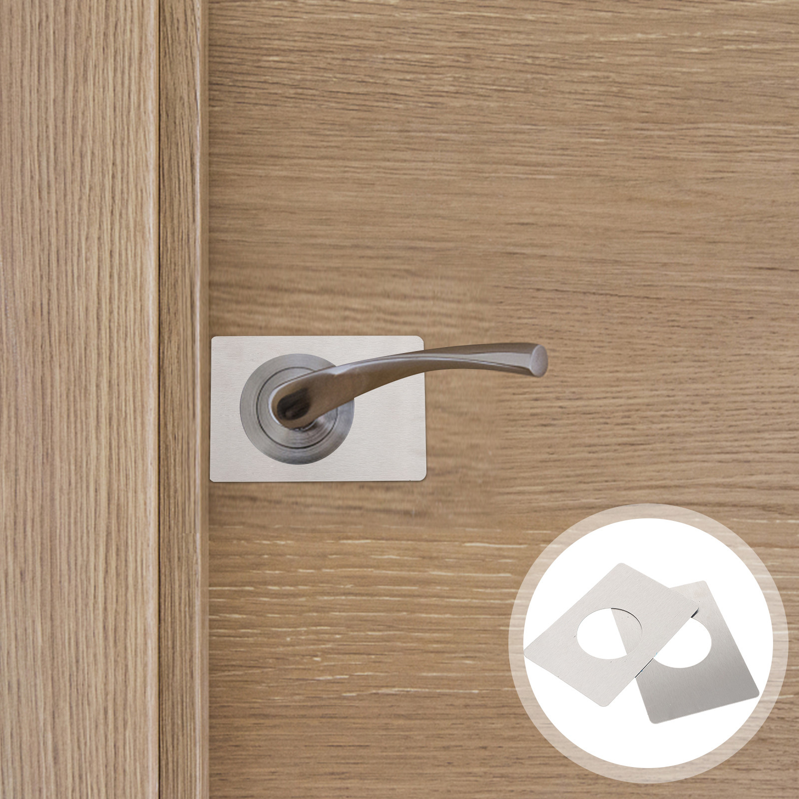 2Pcs Stainless Steel Door Hole - Door Reinforcer Kit 评论和价格