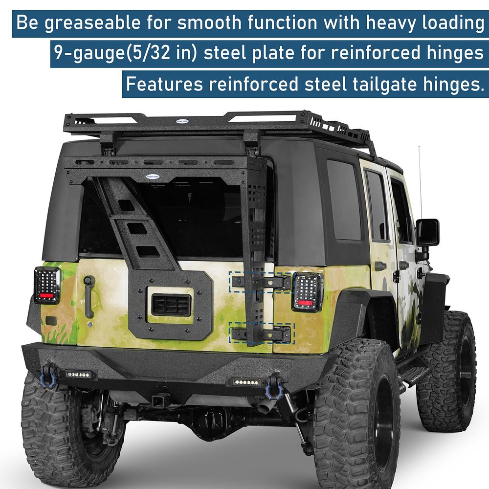 JK Tailgate Cargo Basket Rear  - Door Reinforcer Kit 评论和价格