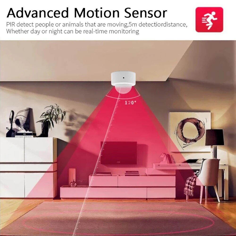 Zigbee Mini PIR Motion Sensor  - Home Security Alarm 评论和价格
