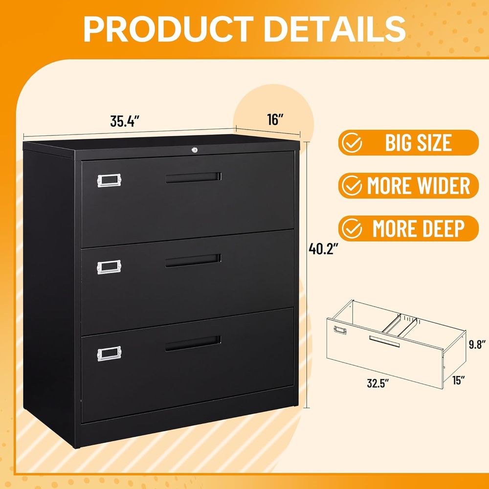 Secure Steel Lateral File Cabi - Home Security Letters 评论和价格