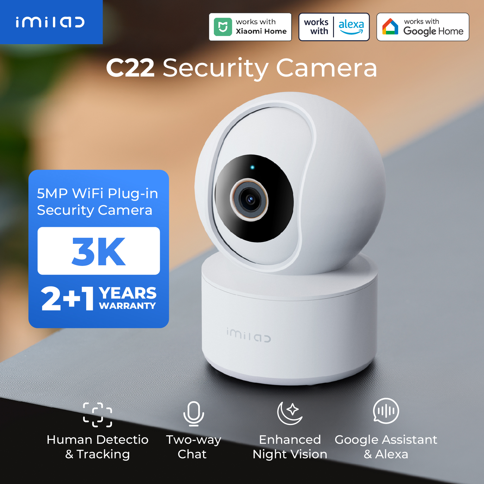 IMILAB Baby Monitor Indoor Sec - Home Security Camera Xiaomi Mi 360 评论和价格