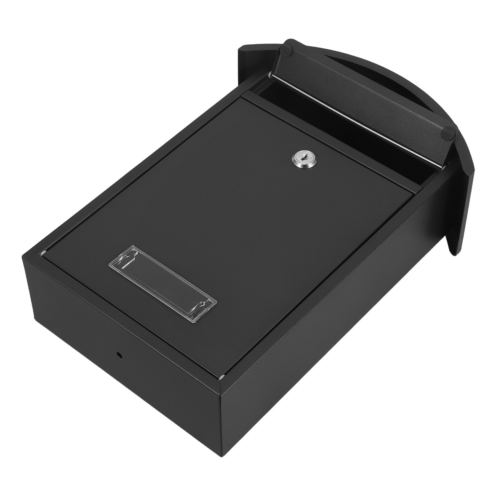 Black Lockable Wall Mailbox Ke - Home Security Letters 评论和价格